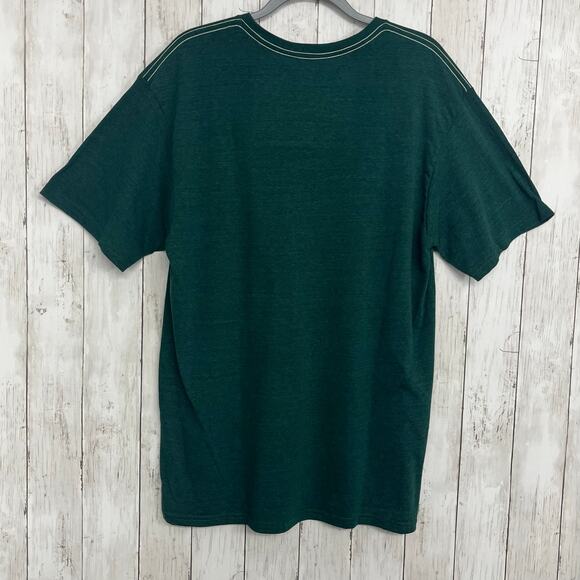 Billabong Green Short Sleeve Crew Neck Soft Circle Graphic T-Shirt Unisex Men XL - Picture 2 of 5